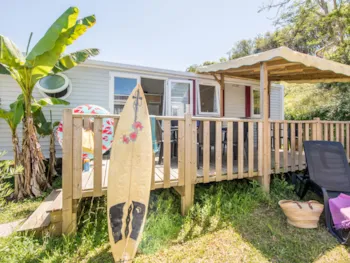 Accommodation - Cottage Confort 3 Bedrooms - Camping ERREKA - Sea Green by Sunêlia