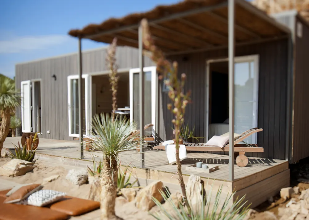 Accommodation - Cottage Luxe 3 Bedrooms Keywest - Camping ERREKA - Sea Green by Sunêlia