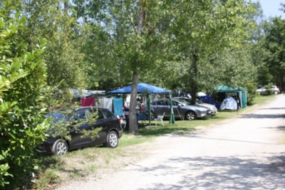 Pitch: car + tent or caravan without electricity