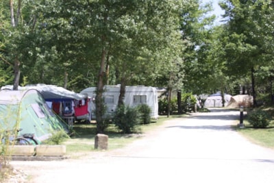 Pitch: car + tent or caravan + electricity