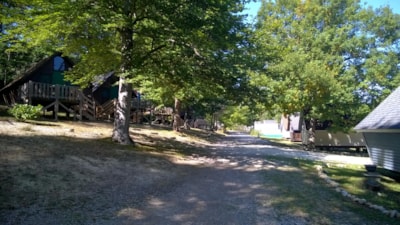 Hut on stilts with terrace (2 adults + 2 children)