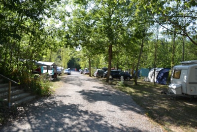 Pitch: car + tent or caravan + electricity