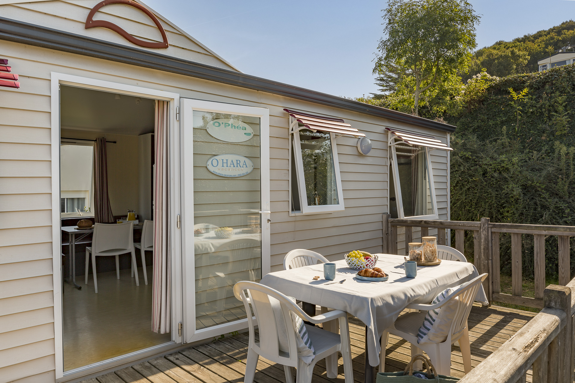 Location - Mobil-Home Classique Cottage 3 Chambres - 31M² - Camping Saint-Pabu Plage