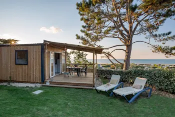 Mietunterkunft - Mobilheim Privilège Bora 1 Schlafzimmer - Meersicht - 18M² - Camping Saint Pabu Plage
