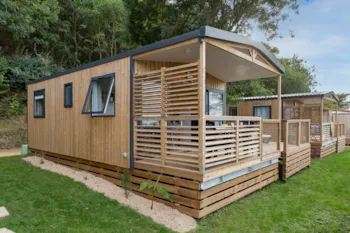 Mietunterkunft - Mobilheim Privilège Méditerranée Grand Air  2 Schlafzimmer - 26M² - Camping Saint Pabu Plage