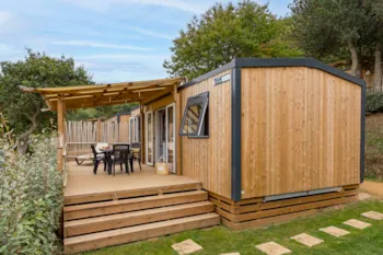 Mietunterkunft - Mobilheim Privilège Grand Large 3 Schlafzimmer - 34M² - Camping Saint Pabu Plage