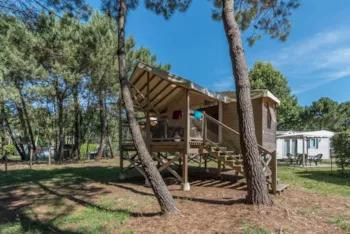 Mietunterkunft - Insolite 25-2 (Holzhütte Ecologe) -Tv,  2 Zimmer, 25M² - Max 4 Erwachsene / - Camping Les Bruyères