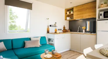 Mietunterkunft - Mobilheim Premium 3Ch. Xxl 37M² Clim- Tv - Camping La Tour des Prises Ile de Ré