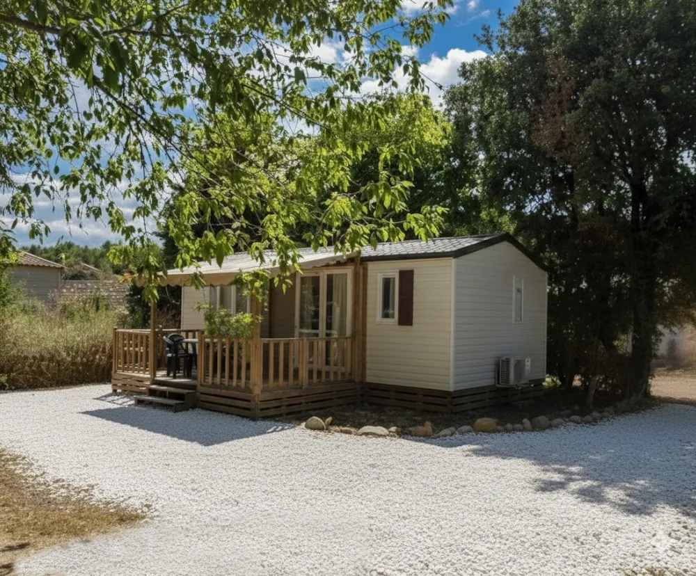 Location - Mobil-Home Evolution - 31M² - 2 Chambres Climatisé - CAMPING LES TRUFFIERES***