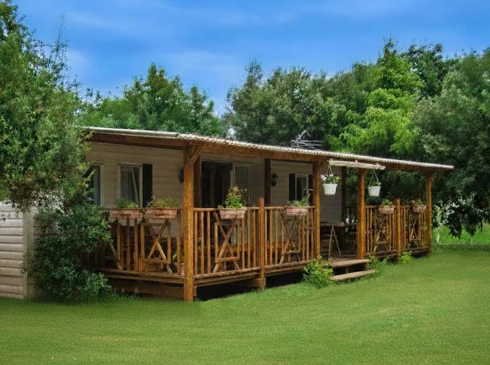 Location - Mobil-Home Watipi - 40 M² - Climatisé 2 Chambres - CAMPING LES TRUFFIERES***