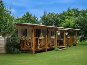 Locatif - Stacaravan Watipi - 40 m² - airconditioning 2 slaapkamers - CAMPING LES TRUFFIERES***