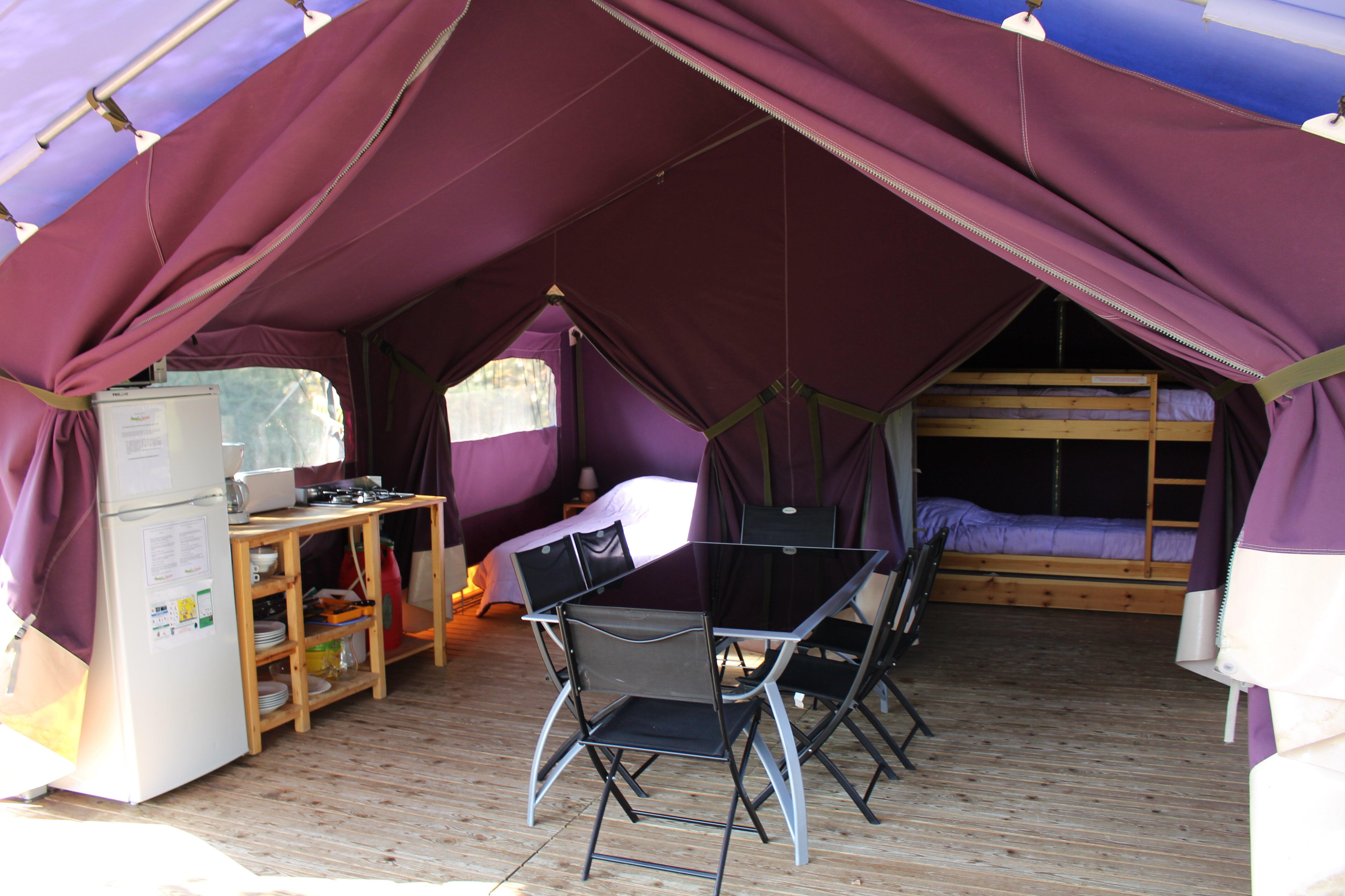 Huuraccommodatie - Lodge Confort Éva - 37 M² (Zonder Sanitair) - Camping de Matour