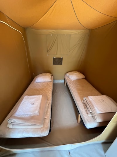 Equipped Nature Tent - 20 m² (without heating or sanitary facilities)