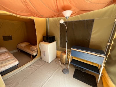 Equipped Nature Tent - 20 m² (without heating or sanitary facilities)