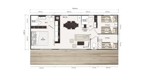 Location - Cottage Key West Premium 6 Personnes - image n°9 - YELLOH VILLAGE La Plage Fleurie