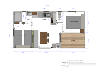 Mobilhome PRIVILEGE - REINETTE - 2 rooms - SUNDAY — 4