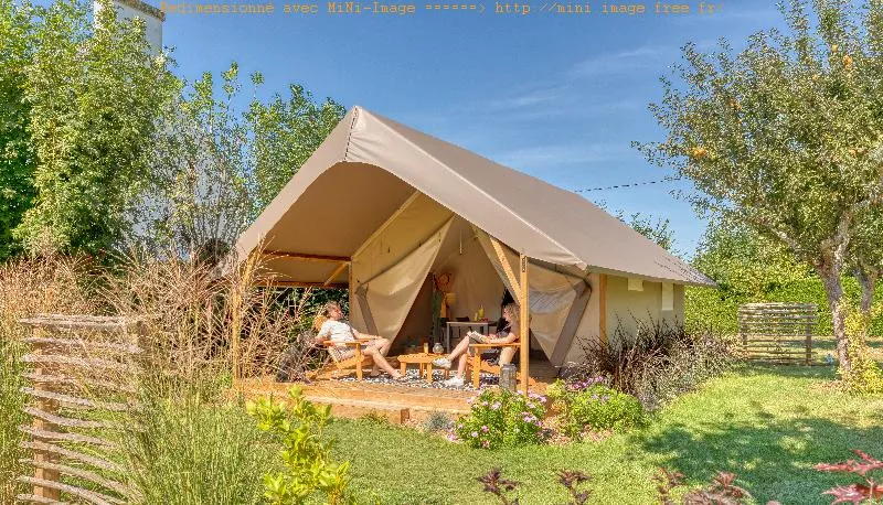 Location - Tente Lodge - Braeburn - 2 Chambres - Samedi - Camping du Vieux Verger