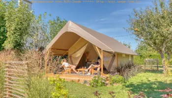 Mietunterkunft - Zelt Lodge - Braeburn - 2 Schlafzimmer - Camping du Vieux Verger