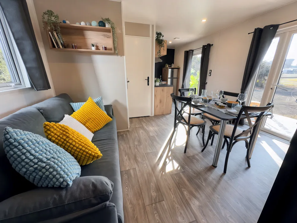 Location - Mobilhome Premium - Golden - 2 Chambres - Samedi - Camping du Vieux Verger