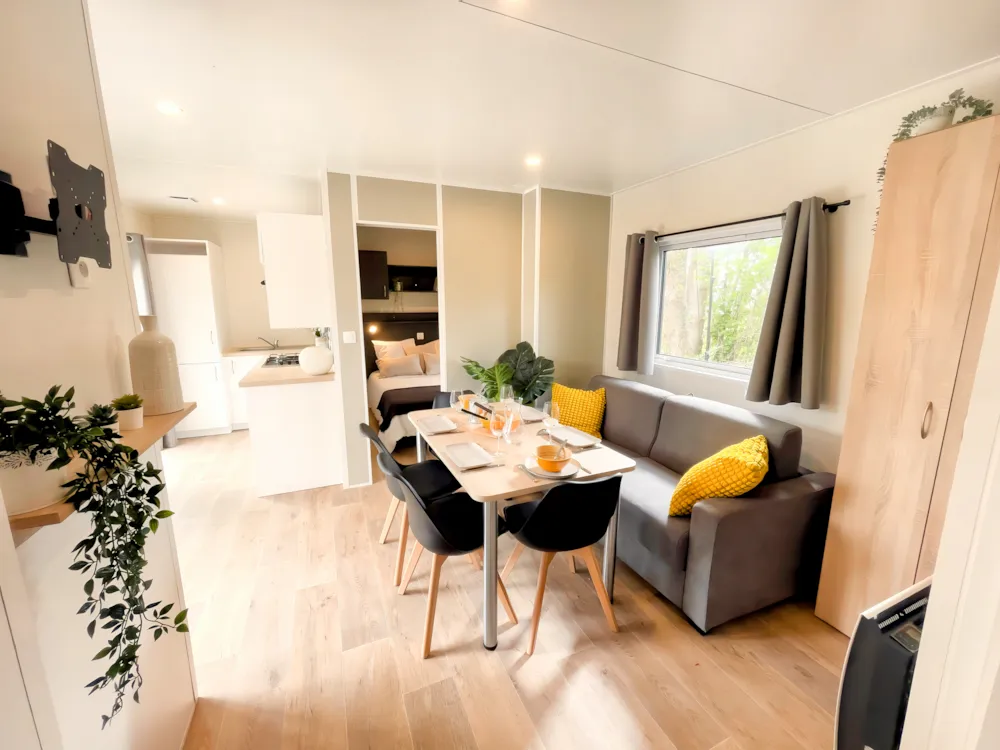 Location - Mobilhome Premium - Jonagold - 3 Chambres - Samedi - Camping du Vieux Verger