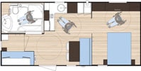 Mobil-home Confort- 31m²-2 bedrooms (for people with reduced mobility)-covered terrace — 2