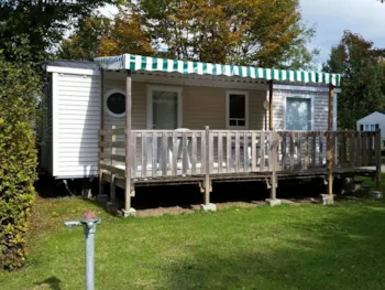 Mietunterkunft - Mobilheim Confort 29 M² - 3 Schlafzimmer - Überdachte Terrasse - Camping Risle et  Seine - Domaine des Etangs