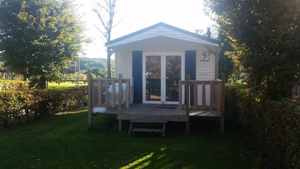 Location - Mobil-Home Confort 20M² - 1 Chambre - Terrasse Semi Couverte - Juill/Août : Samedi/Samedi - Camping Risle et  Seine - Domaine des Etangs