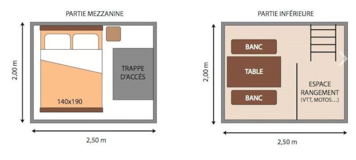 Bivouac Sur Pilotis 5M² - 1 Chambre - Abri Vélo + Espace Repas Couvert -