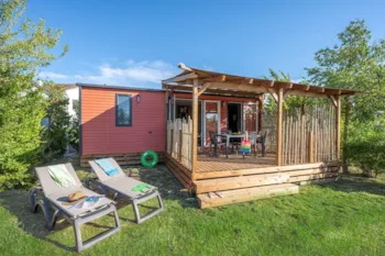 Mietunterkunft - Mobilheim Ciela Privilège - 2 Schlafzimmer - Camping Les Fontaines