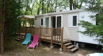 Mietunterkunft - Mobilheim Resort Clim Tv - 3 Schlafzimmer 34M² - Clico Chic - Camping L'Orée d'Azur