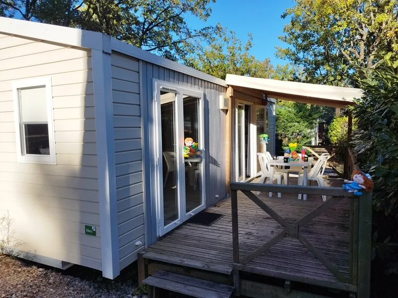 Mietunterkunft - Mobilheim Sun Clim Tv - 2 Schlafzimmer 29M² - Clico Chic - Camping L'Orée d'Azur