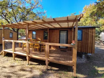 Mietunterkunft - Mobilheim Resort Top Presta - 3 Schlafzimmer 32M² - Clico Chic - Camping L'Orée d'Azur