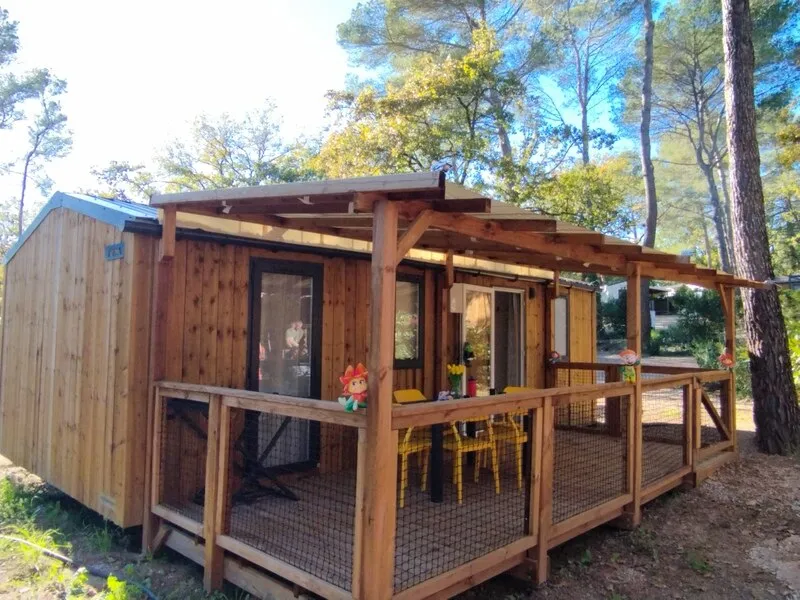 Mietunterkunft - Mobilheim Kids Top Presta - 2 Schlafzimmer 29M² - Clico Chic - Camping L'Orée d'Azur