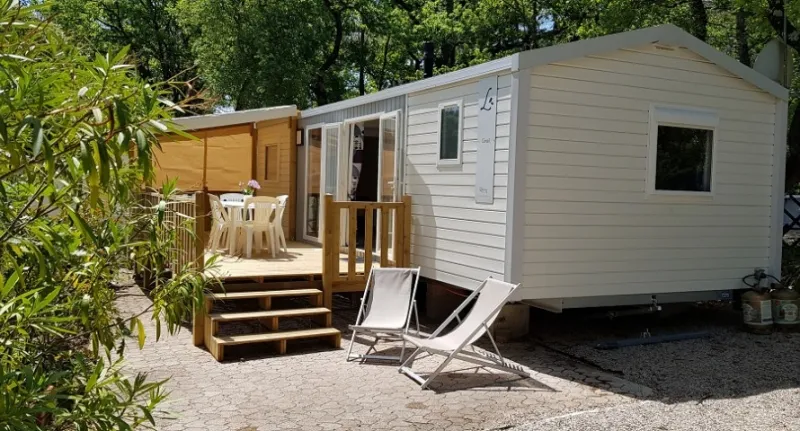 Mietunterkunft - Mobilheim Grand Resort Top Presta - 3 Schlafzimmer 36M² - Clico Chic - Camping L'Orée d'Azur
