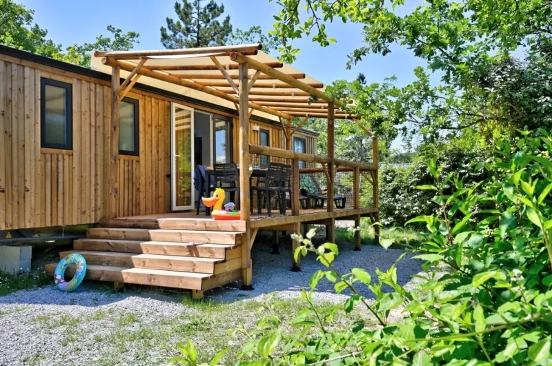 Mietunterkunft - Mobilheim Rose Top Presta - 3 Schlafzimmer 40M² - Clico Chic - Camping L'Orée d'Azur