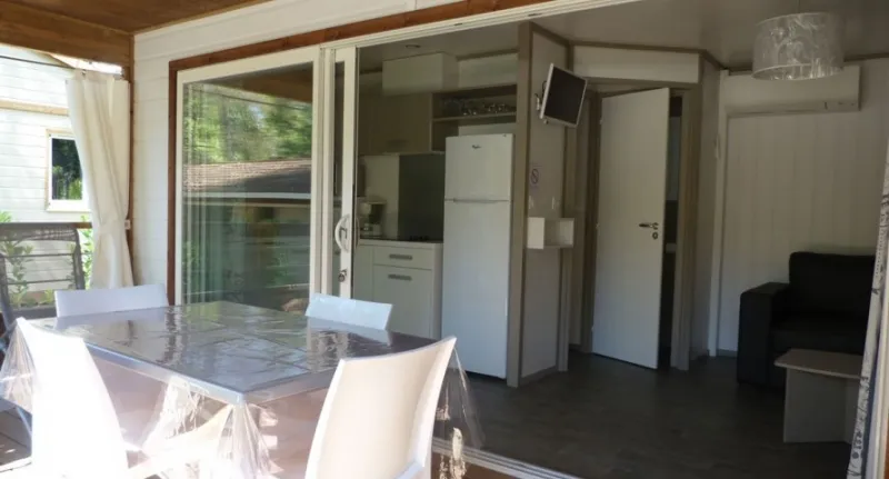 Mietunterkunft - Chalet Top Presta - 3 Schlafzimmer - Clico Chic - Camping L'Orée d'Azur