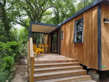 Mietunterkunft - Mobilheim Marjolaine Top Presta - 3 Schlafzimmer 40M² - Clico Chic - Camping L'Orée d'Azur