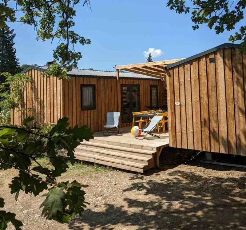 Mietunterkunft - Mobilheim Tribu Top Presta - 5 Schlafzimmer 51M² - Clico Chic - Camping L'Orée d'Azur