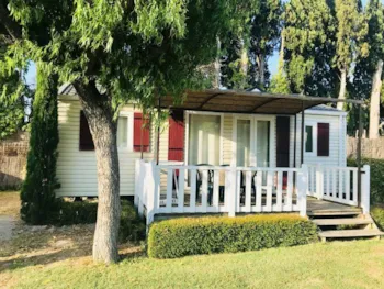 Mietunterkunft - Mobilheim Alpilles Komfort 32 M² - 2 Schlafzimmer - Camping MONPLAISIR PROVENCE**** 