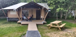 Location - Tente Aménagé - Camping De Ruimte