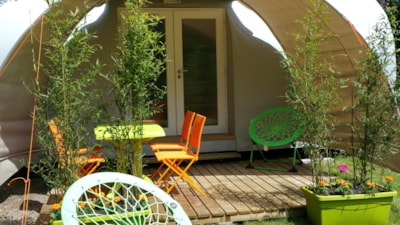 Canvas bungalow Coco Quattro - without toilet blocks