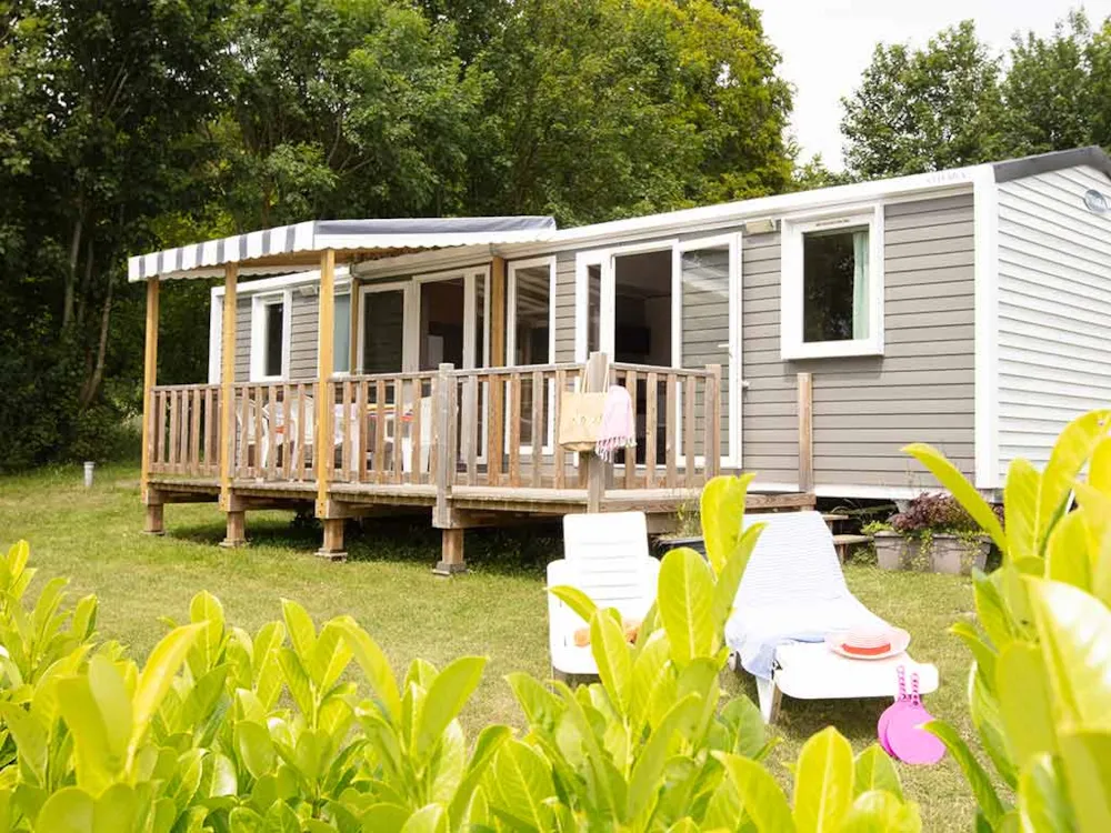 Accommodation - Mobile-Home Premium - 3 Bedrooms - 2 Bathrooms - Château des Tilleuls