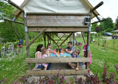Tent Bivouac (on mezzanine with picnic table and electricity)