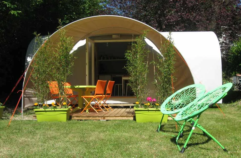 Accommodation - Canvas Bungalow Coco Quattro - Without Toilet Blocks - Château des Tilleuls