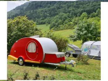 Huuraccommodatie(s) - Caravane Vintage  Mydrop Sur Place - Camping Belle Roche