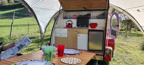 Location - Caravane Vintage  Mydrop Sur Place - image n°4 - Camping Belle Roche
