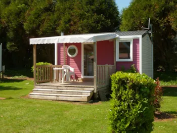 Mietunterkunft - Mobilhome Cocoon 1 Zimmer - Camping la Roseraie d'Omaha