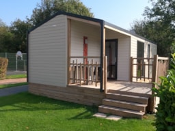 Accommodation - Mobilhome Design 2 Bedrooms - Camping la Roseraie d'Omaha