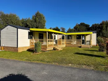 Mietunterkunft - Mobilhome Titan 10 Pers - Camping la Roseraie d'Omaha