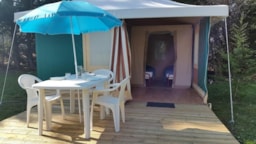 Accommodation - Canvas Bungalow Without Sanitary Facilities (Saturday) - Camping Les Rives du Céou
